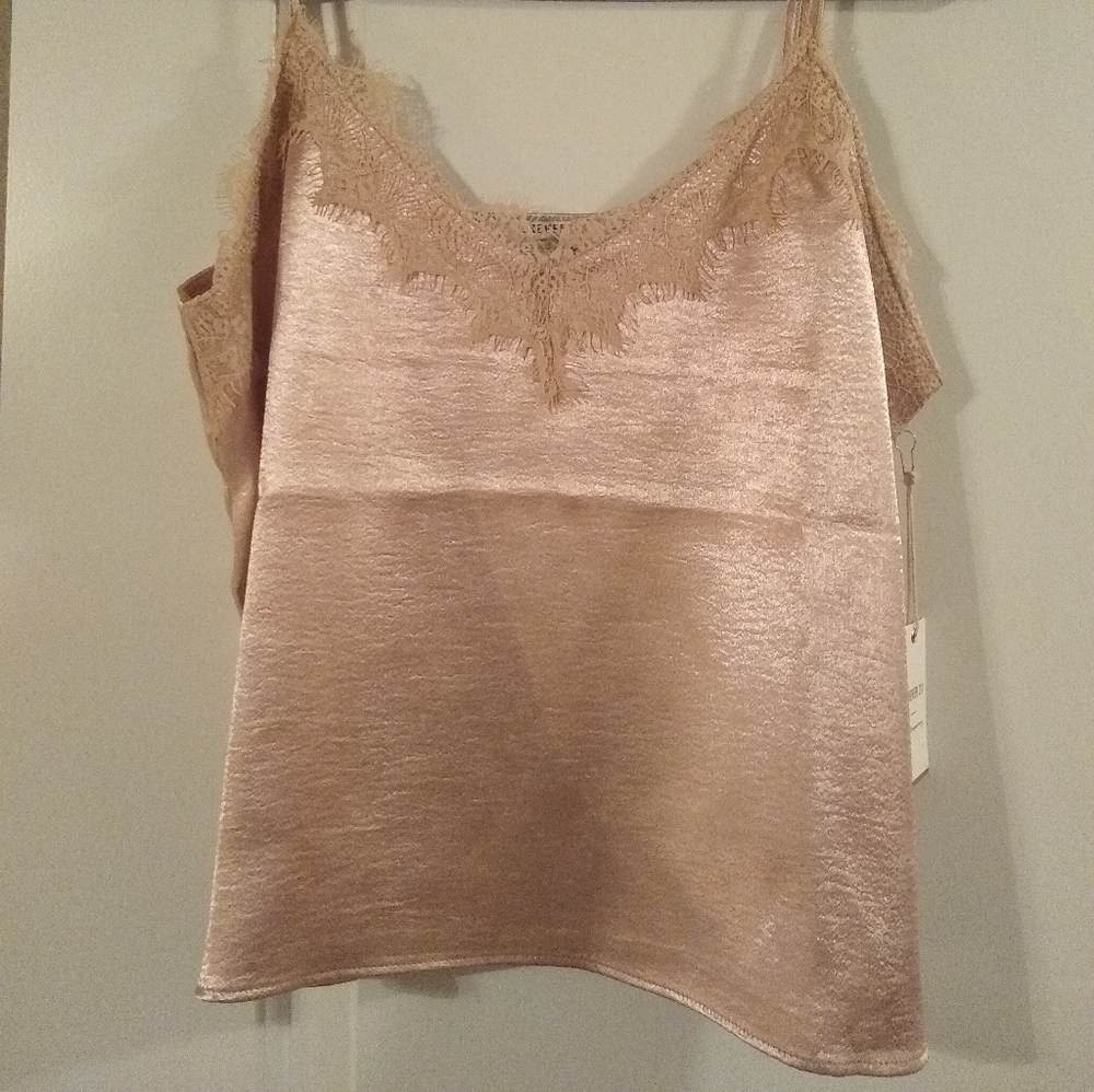 NWT Forever 21 Contemporary lace silk cami